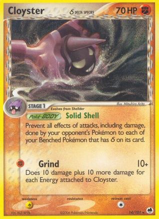 Cloyster (Delta Species) (14) [Dragon Frontiers] Reverse Holofoil - Deck Out Gaming