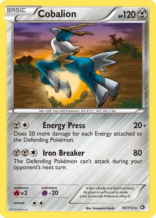 Cobalion (91) [Legendary Treasures] Reverse Holofoil - Deck Out Gaming