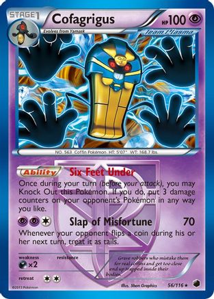 Cofagrigus (Team Plasma) (56) (56) [Plasma Freeze] Reverse Holofoil - Deck Out Gaming