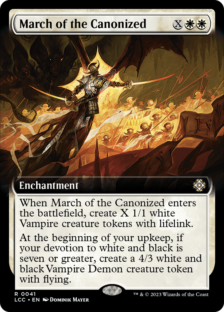 March of the Canonized (Extended Art) (41) [The Lost Caverns of Ixalan Commander] - Deck Out Gaming