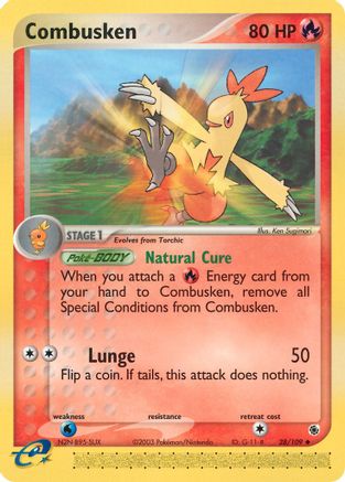 Combusken - 28/109 (28) [Ruby and Sapphire] Reverse Holofoil - Deck Out Gaming