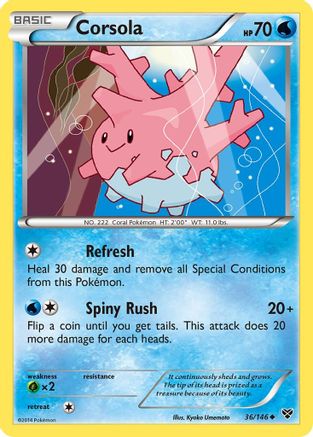 Corsola (36) [XY Base Set] - Deck Out Gaming