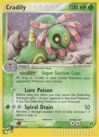 Cradily (3) [Sandstorm] Reverse Holofoil - Deck Out Gaming