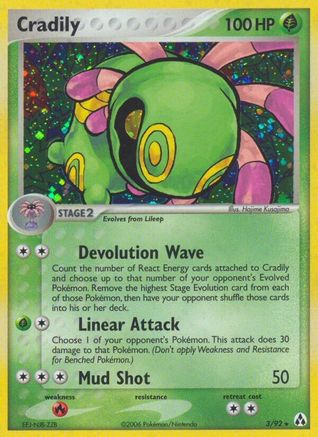 Cradily (3) [Legend Maker] Holofoil - Deck Out Gaming
