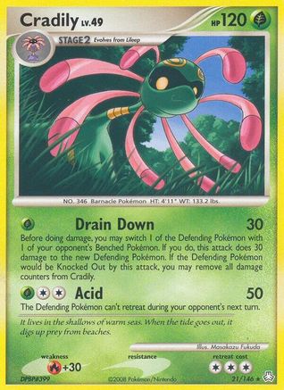 Cradily (21) [Legends Awakened] - Deck Out Gaming