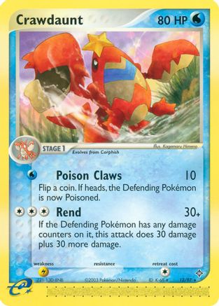 Crawdaunt - 13/97 (13) [Dragon] Reverse Holofoil - Deck Out Gaming
