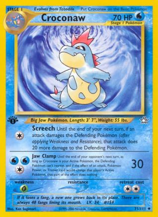 Croconaw (31) (31) [Neo Genesis] 1st Edition - Deck Out Gaming