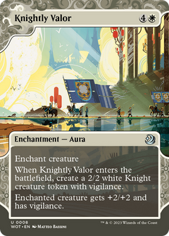 Knightly Valor (8) [Wilds of Eldraine: Enchanting Tales] foil - Deck Out Gaming