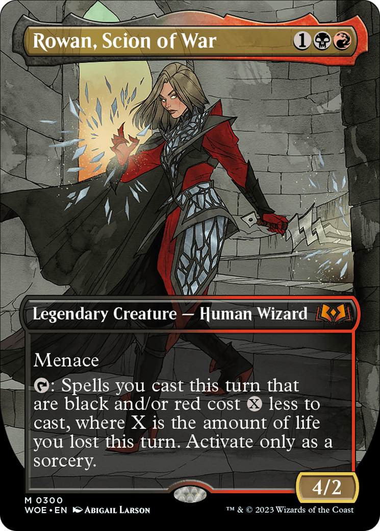 Rowan, Scion of War (Borderless) (300) [Wilds of Eldraine] - Deck Out Gaming