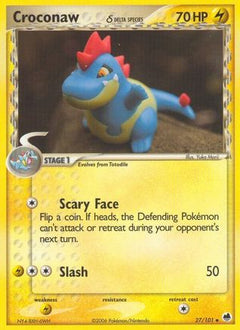 Croconaw (Delta Species) (27) [Dragon Frontiers] Reverse Holofoil - Deck Out Gaming