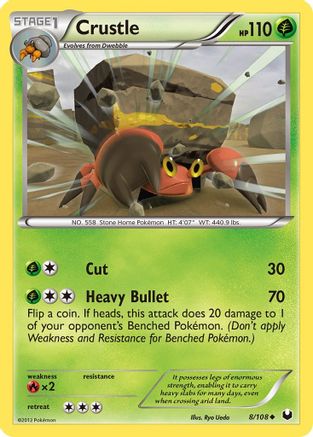 Crustle (8) [Dark Explorers] Reverse Holofoil - Deck Out Gaming