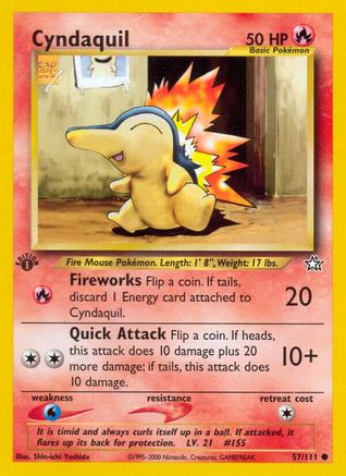 Cyndaquil (57) (57) [Neo Genesis] 1st Edition - Deck Out Gaming