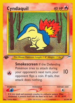 Cyndaquil (61) [Neo Destiny] 1st Edition - Deck Out Gaming