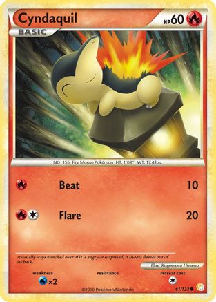 Cyndaquil (61) [HeartGold SoulSilver] Reverse Holofoil - Deck Out Gaming