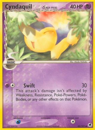 Cyndaquil (Delta Species) (45) [Dragon Frontiers] - Deck Out Gaming