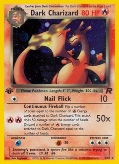 Dark Charizard (4) (4) [Team Rocket] 1st Edition Holofoil - Deck Out Gaming