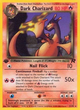 Dark Charizard (21) [Team Rocket] 1st Edition - Deck Out Gaming