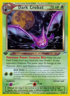 Dark Crobat (2) [Neo Destiny] 1st Edition Holofoil - Deck Out Gaming