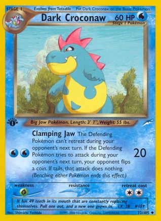 Dark Croconaw (32) [Neo Destiny] 1st Edition - Deck Out Gaming
