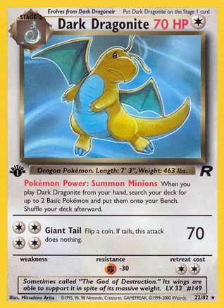 Dark Dragonite (22) (22) [Team Rocket] 1st Edition - Deck Out Gaming