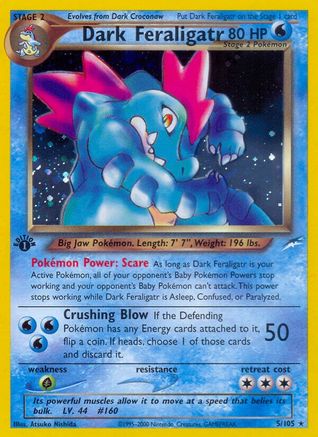 Dark Feraligatr (5) [Neo Destiny] 1st Edition Holofoil - Deck Out Gaming