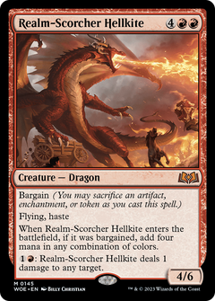 Realm-Scorcher Hellkite (145) [Wilds of Eldraine] foil - Deck Out Gaming