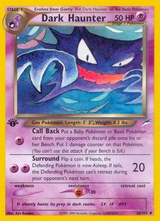Dark Haunter (36) [Neo Destiny] 1st Edition - Deck Out Gaming