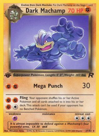 Dark Machamp (27) (27) [Team Rocket] 1st Edition - Deck Out Gaming