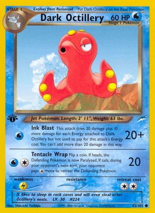 Dark Octillery (62) [Neo Destiny] 1st Edition - Deck Out Gaming