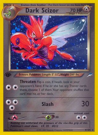 Dark Scizor (9) [Neo Destiny] 1st Edition Holofoil - Deck Out Gaming