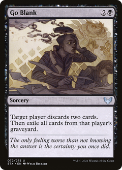 Go Blank (72) [Strixhaven: School of Mages] foil - Deck Out Gaming