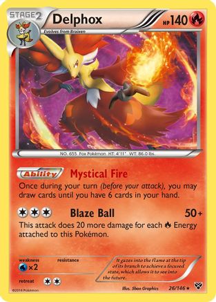 Delphox (26) [XY Base Set] Reverse Holofoil - Deck Out Gaming
