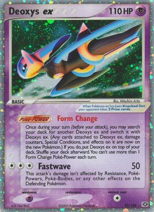 Deoxys ex (Speed Forme) (93) [Emerald] Holofoil - Deck Out Gaming