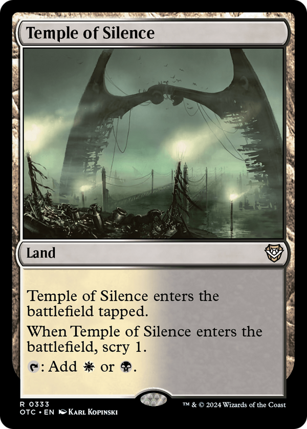 Temple of Silence (333) [Outlaws of Thunder Junction Commander] - Deck Out Gaming