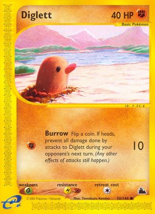 Diglett (50) [Skyridge] Reverse Holofoil - Deck Out Gaming