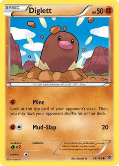 Diglett (58) [XY Base Set] Reverse Holofoil - Deck Out Gaming