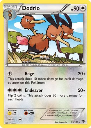 Dodrio (99) [XY Base Set] Reverse Holofoil - Deck Out Gaming