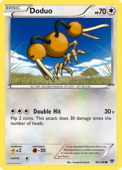 Doduo (98) [XY Base Set] Reverse Holofoil - Deck Out Gaming