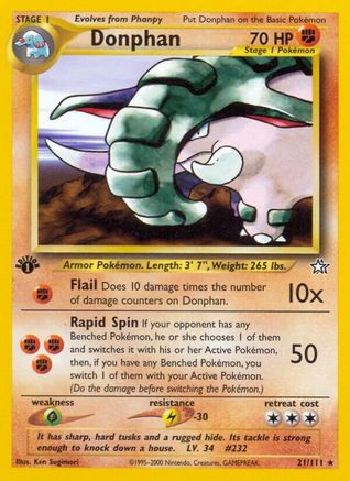 Donphan (21) [Neo Genesis] 1st Edition - Deck Out Gaming