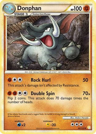 Donphan (40) [HeartGold SoulSilver] Reverse Holofoil - Deck Out Gaming