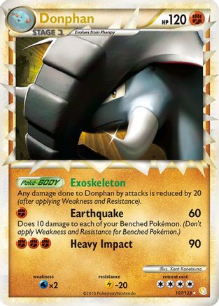 Donphan (Prime) (107) [HeartGold SoulSilver] Holofoil - Deck Out Gaming