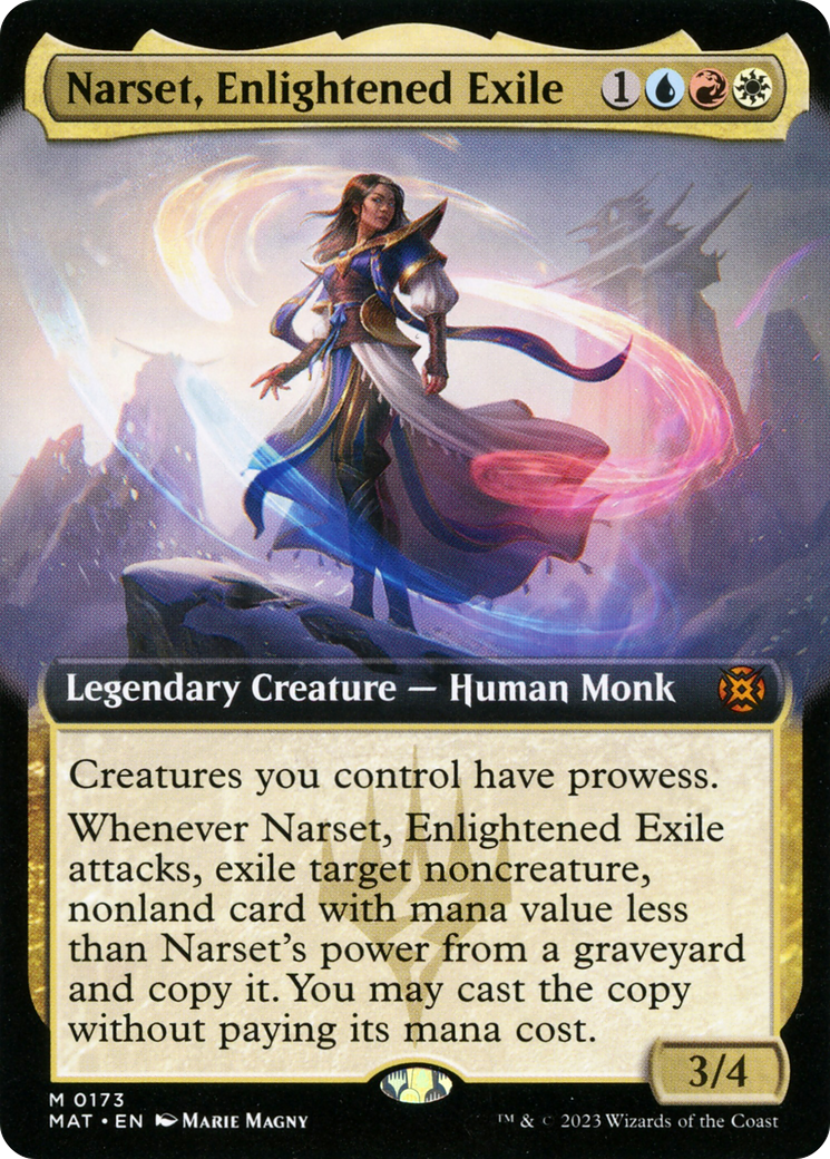 Narset, Enlightened Exile (Extended Art) (173) [March of the Machine: The Aftermath] - Deck Out Gaming