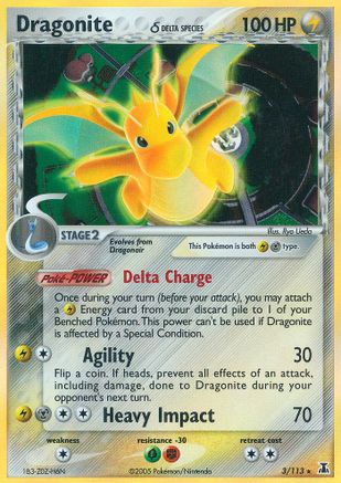Dragonite (Delta Species) (3) [Delta Species] Reverse Holofoil - Deck Out Gaming