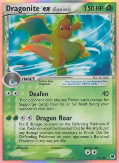 Dragonite ex (Delta Species) (91) [Dragon Frontiers] Holofoil - Deck Out Gaming