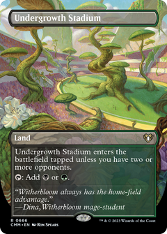 Undergrowth Stadium (Borderless) (666) [Commander Masters] foil - Deck Out Gaming