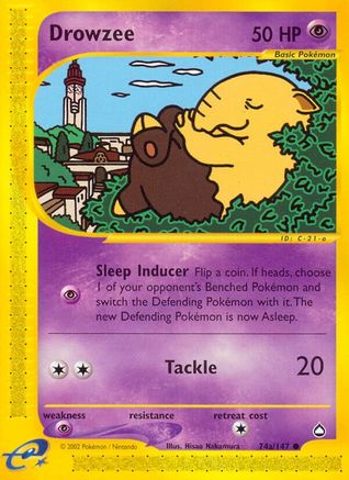 Drowzee (74a) (74a) [Aquapolis] - Deck Out Gaming