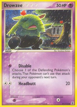 Drowzee (67) [Delta Species] Reverse Holofoil - Deck Out Gaming
