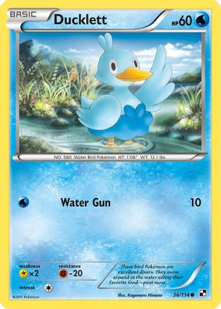 Ducklett (36) [Black and White] Reverse Holofoil - Deck Out Gaming