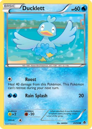 Ducklett (26) [Emerging Powers] Reverse Holofoil - Deck Out Gaming
