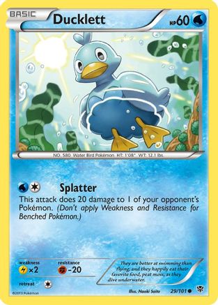 Ducklett (29) [Plasma Blast] Reverse Holofoil - Deck Out Gaming